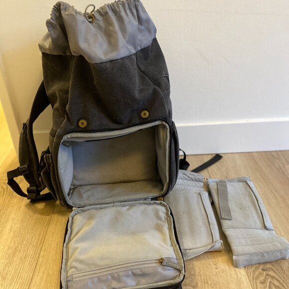 BAGSMART Camera Backpack - Dark Gray, rip in laptop compartment - Picture 2 of 3